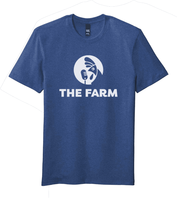 Farm Tri-Blend T-Shirt - Blue Farm Tri-Blend T-Shirt - Blue